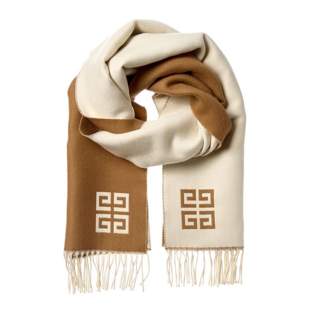 Givenchy 4G Wool Scarf, Beige